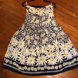 Strapless floral dress